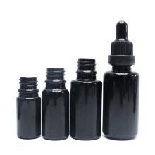 in stock violet uv black glass serum essential oil bottle for cosmetic oil 30ml 50ml 100ml VB-22B